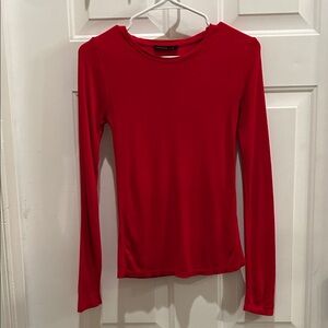 Stradivarius Vibrant Red Long Sleeve Blouse